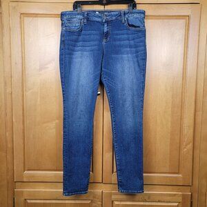 KUT From the Kloth High Rise Toothpick Skinny Blue Jeans - 16